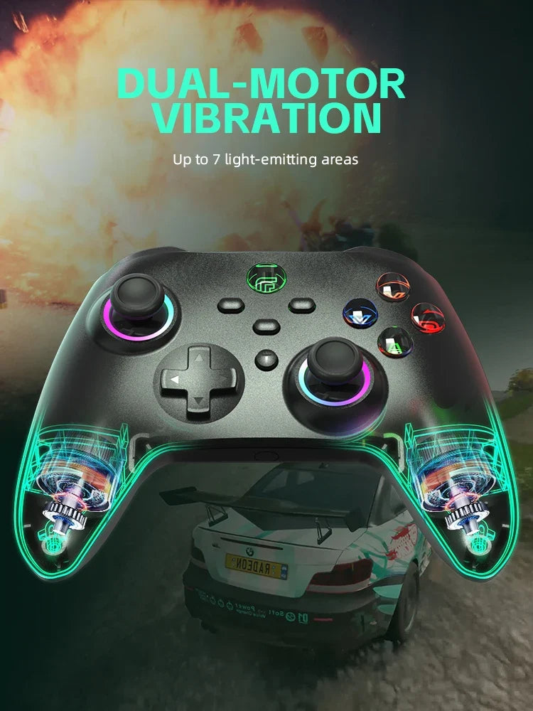 Data Frog Wireless Controller For Switch OLED/LITE/PC/Android Console Pro Gamepad with Programmable Turbo Function