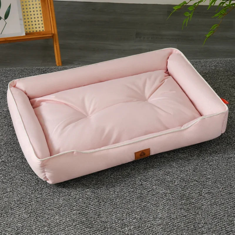 Four Seasons Paw Pet Sofa Dog Beds Waterproof Bottom Soft Fleece Warm Cat Bed House Pet Cushions for Small Medium Large Dogs