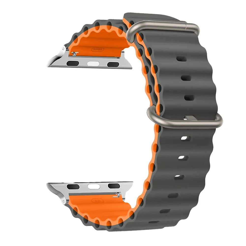 Apple Watch Silicone Strap - Soft Waterproof and Breathable