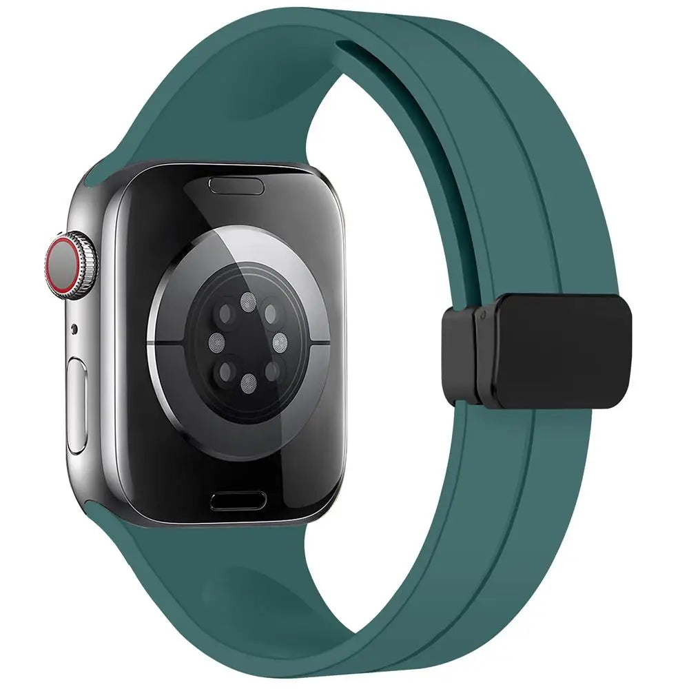 Magnetic Strap For Apple watch ultra 2 band 49mm Silicone Bracelet iWatch Series 9 7 8 6 5 4 3 se 44mm 45mm 40mm 41mm 42mm 38mm