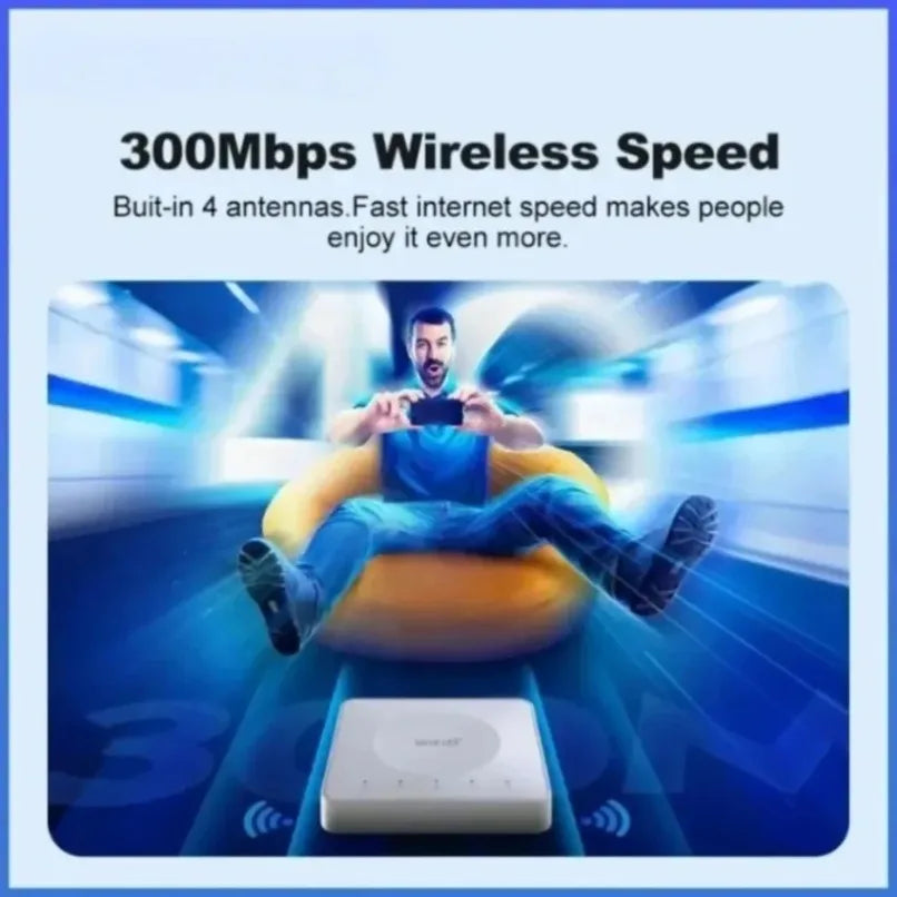 Portable 4G LTE WiFi6 Router with SIM Card Slot Dual LAN High Speed Wireless Modem for Home Travel Outdoor Internet Connection