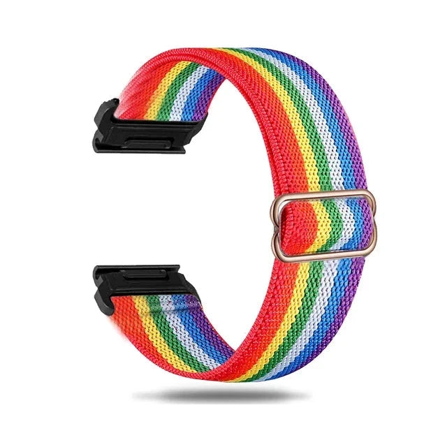 Garmin QuickFit 20/22/26mm Elastic Bohemian Woven Nylon Band