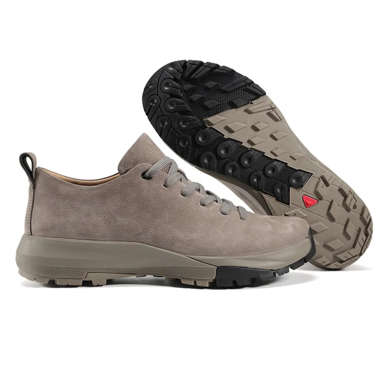 Men Sports Running Shoes Outdoor Walking Soft Casual Sneakers Fashion Designer Genuine Leather Sneaker Waterproof Shoes Men