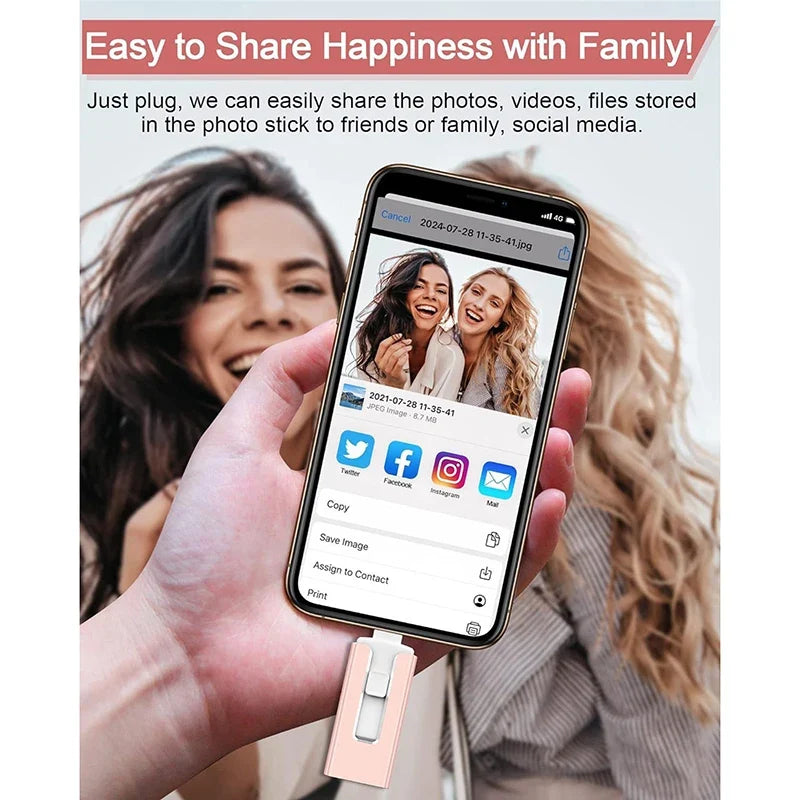 4 In1 OTG Micro USB 3.0  Flash Drive  Dual purpose Android TYPE-C Pen Drive Mobile Micro USB Memory Stick Drive Free For iPhone