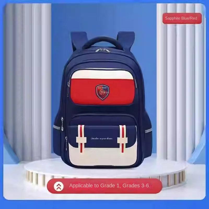 Sun Eight Orthopedic School Bag Grade 3-6 Primary Student Shoulder Backpack Large Capacity Light Water Proof Mochilas Escolares