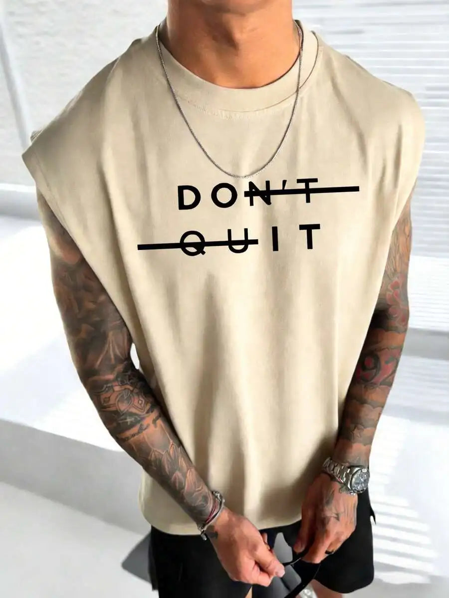 Men’s Casual Slogan Graphic Tank Top