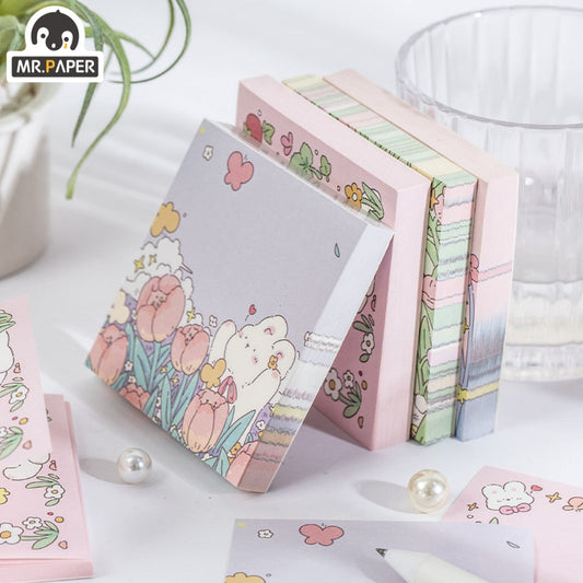 Libretas de notas de Conejo Floral