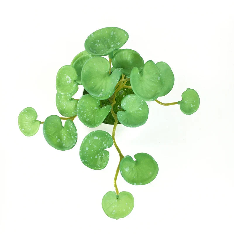 Dlight Decor 15cm Lucky Grass Foliage Bouquet for Home and Bonsai Decor