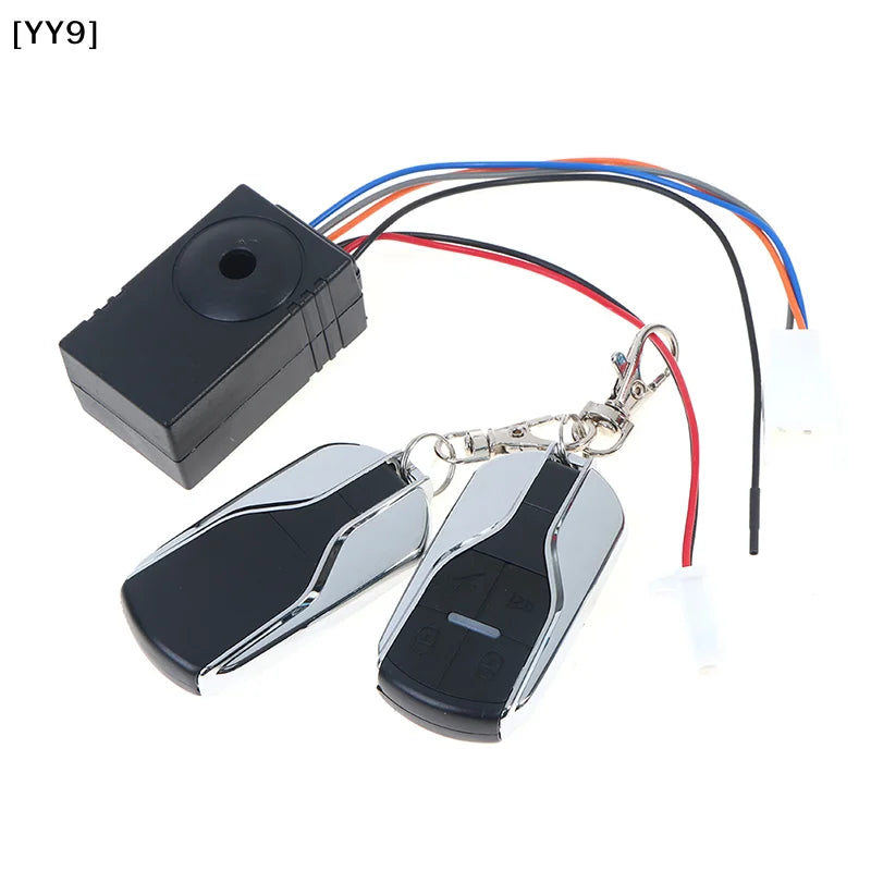 36-72V E-Bike Anti-Theft Alarm System, Wireless Remote Control Smart Security Lock for Electric Bicycle Scooter[][YY][YY9]