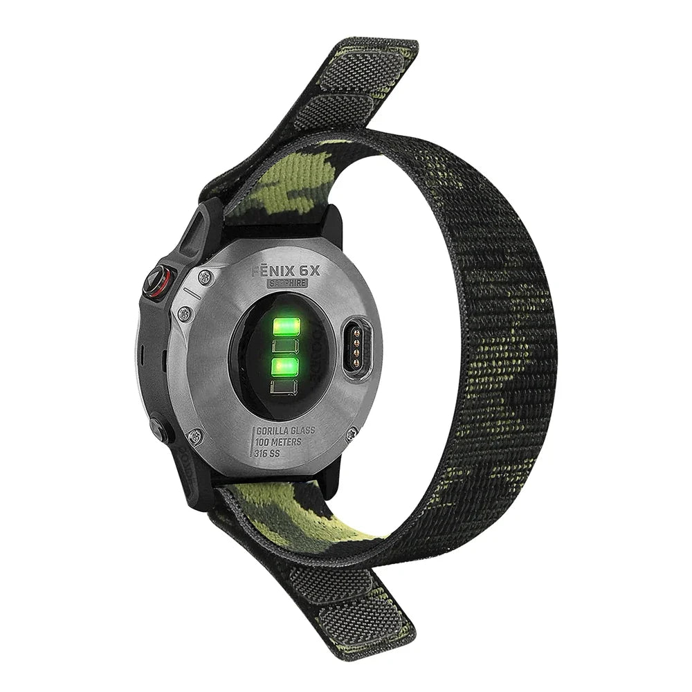 Garmin QuickFit 22/26mm Soft Nylon Hook-and-Loop Sport Band