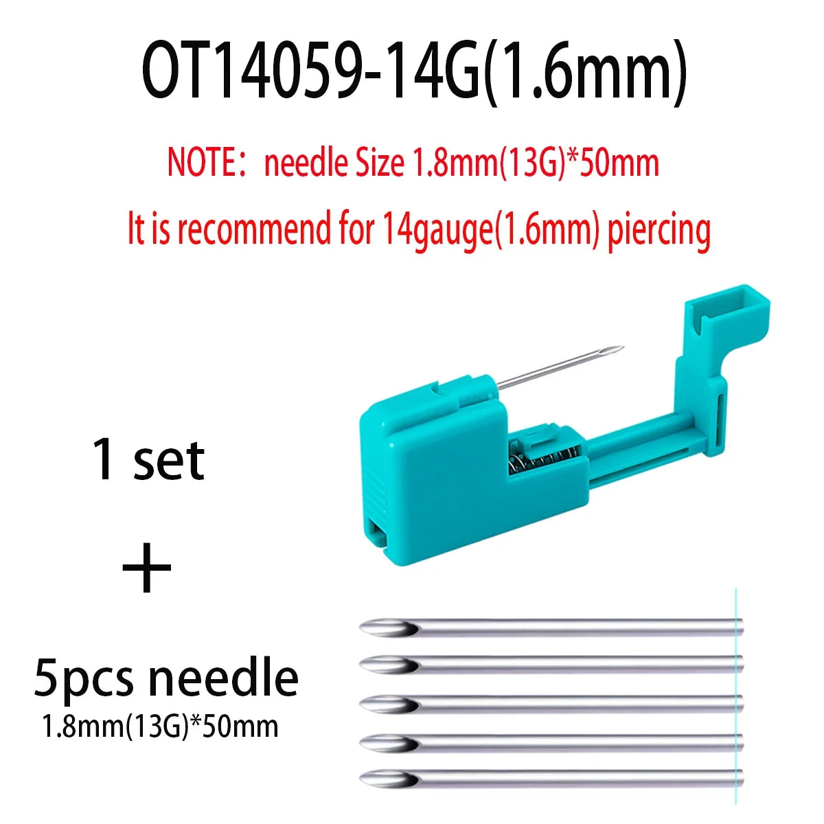 Body Piercing Tool Kit Easy to Use Body Piercing Gun Lip Nose Tongue