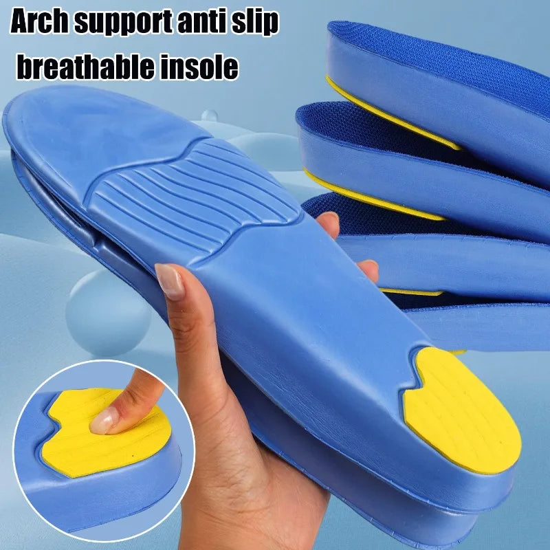 Arch Support Insoles Plantar Fasciitis Relief Orthotic Inserts Shock Absorption EVA Gel for Running Sports Shoes Work Foot Pain