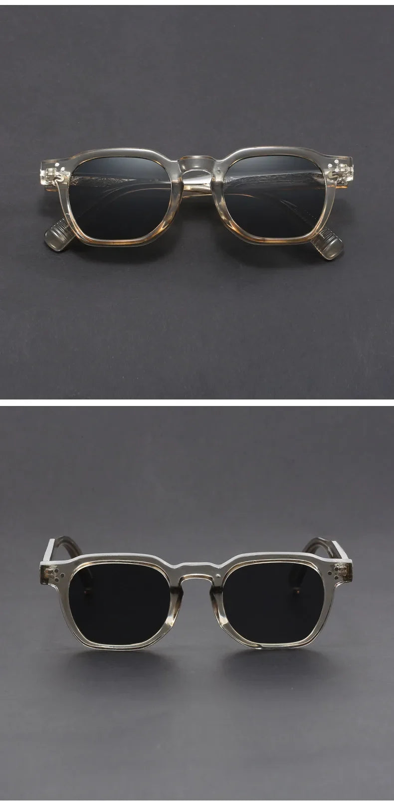 Retro Small Circular Sunglasses Men Punk Propionic Luxury Brand Design Sun Glasses Women Business Party Eyewear UV400