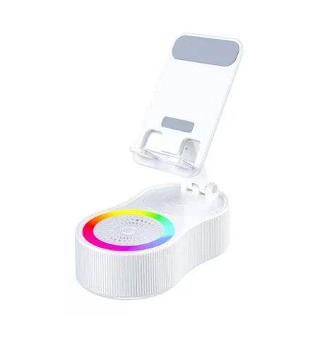 Nuevo soporte para teléfono celular con luz LED y altavoz Bluetooth
