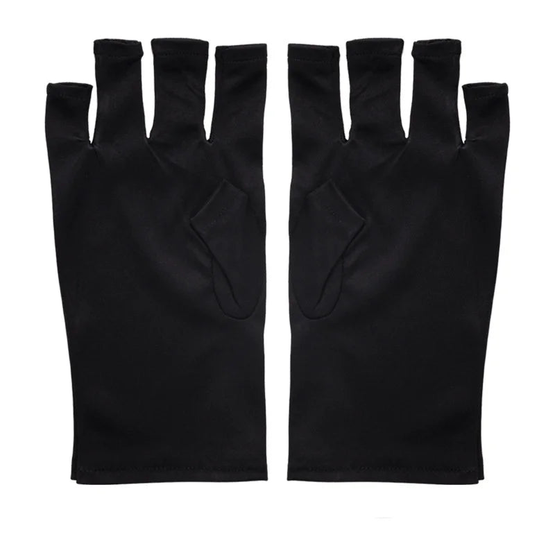 Nail Art Glove UV Protection Glove Anti UV Radiation Protection Gloves Protecter For Nail Art Gel UV LED Lamp Tool