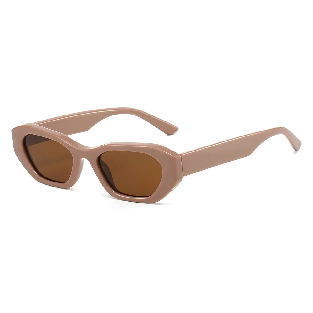 New Luxury Retro Leopard Print Rectangular Women Sunglasses 2025 Brand Jelly Color Design Personality Trend Men Glasses UV400