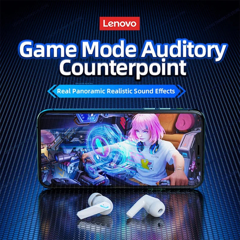 Choice Lenovo GM2 Pro Wireless Bluetooth Headset Gamer Earbuds Wireless Headphones Music Dual Mode Earbuds Music Sport Bluetooth