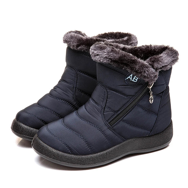 Cozy Winter Comfort: Fur-Lined Snow Boots