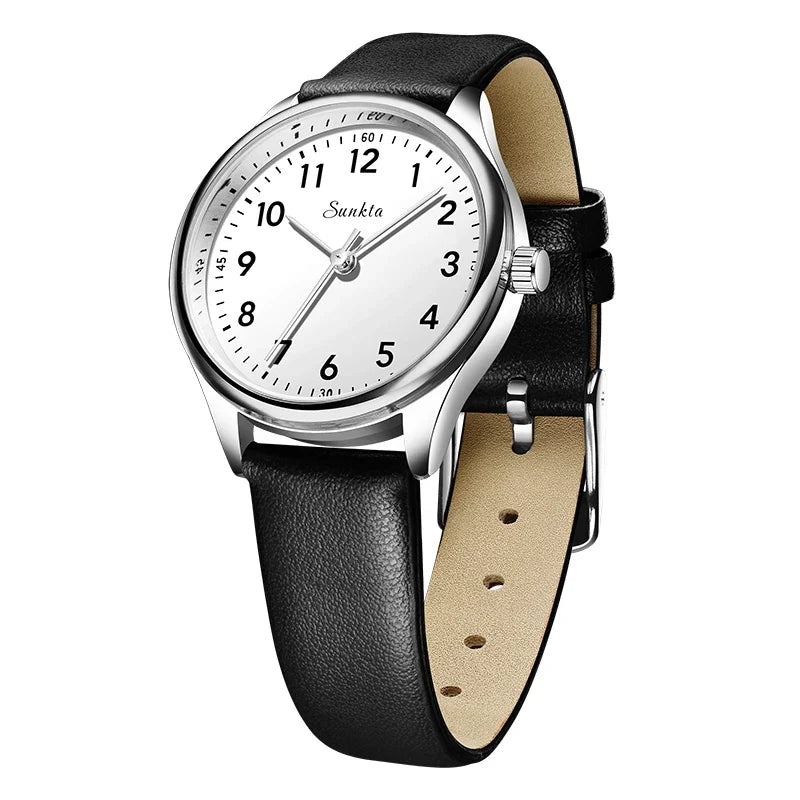 Women's 30mm Arabic Numeral Quartz Watch, Strap or Bracelet