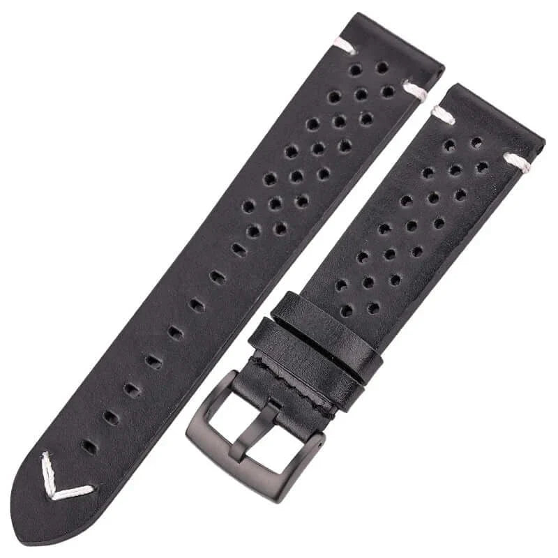 TicWatch Pro 5, Pro 3 & E3 Perforated Leather Band with V Stitch
