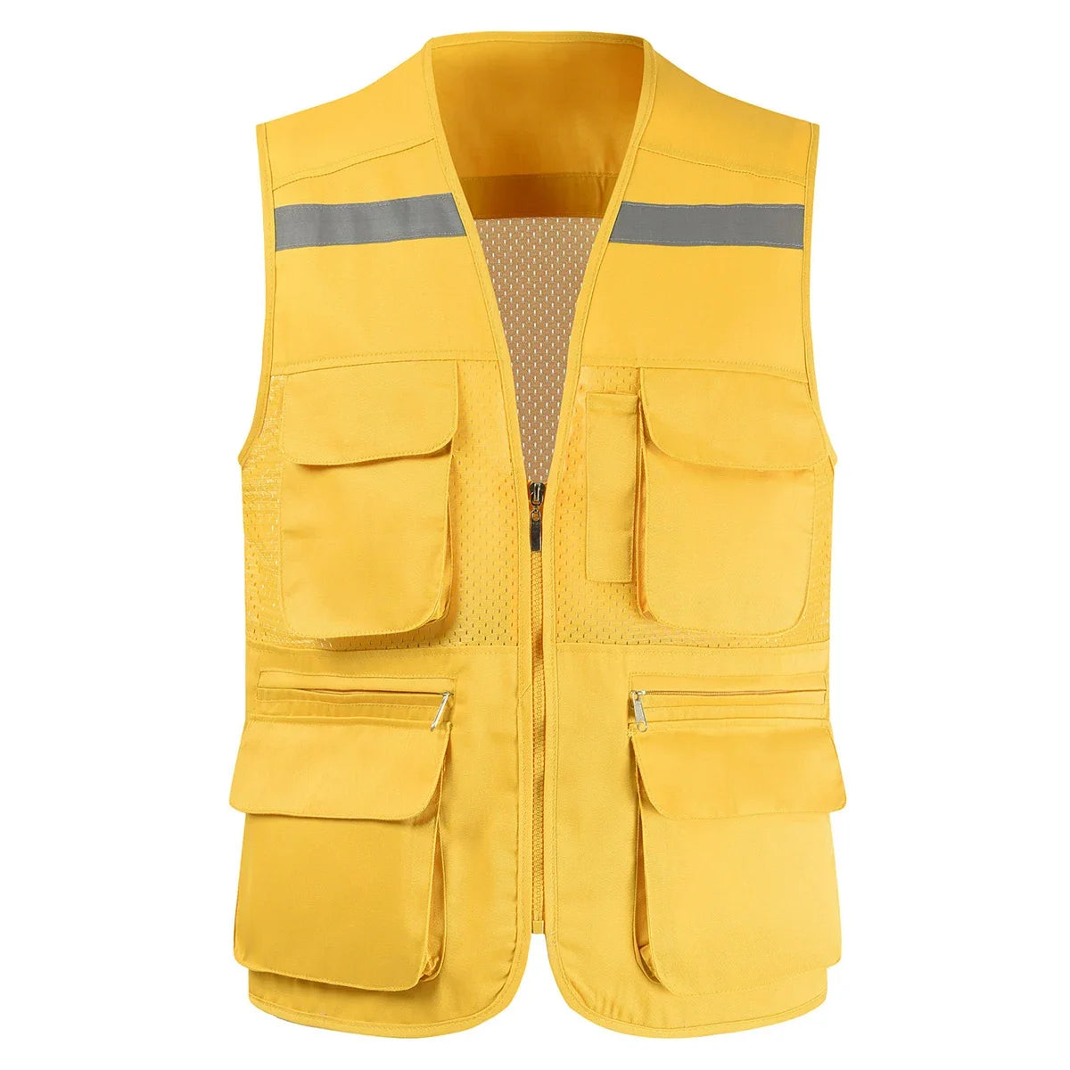 Breathable Mesh Fishing Vest with Multiple Pockets