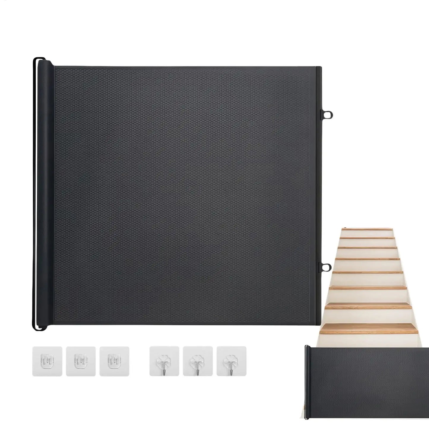 Dog Gate No Drilling Retractable Small Fence Dog Stairway Safety Barrier Enclosure for Outdoor Indoor Hallway Staircase Porch