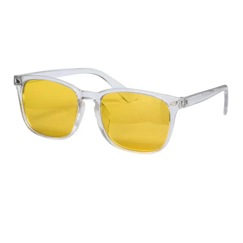 SHINU Men’s glasses blue light blocking computer glasses Yellow Orange lenses glasses for work game red lenses for better sleep