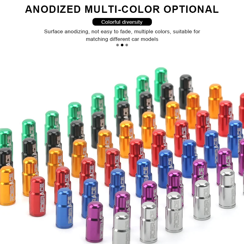 2/4/10Pcs Bicycle Tire Valve Cap Dustproof Lightweight Aluminum Alloy MTB Road Bike Tube Tyre Gas Nozzle Cover For FV Presta