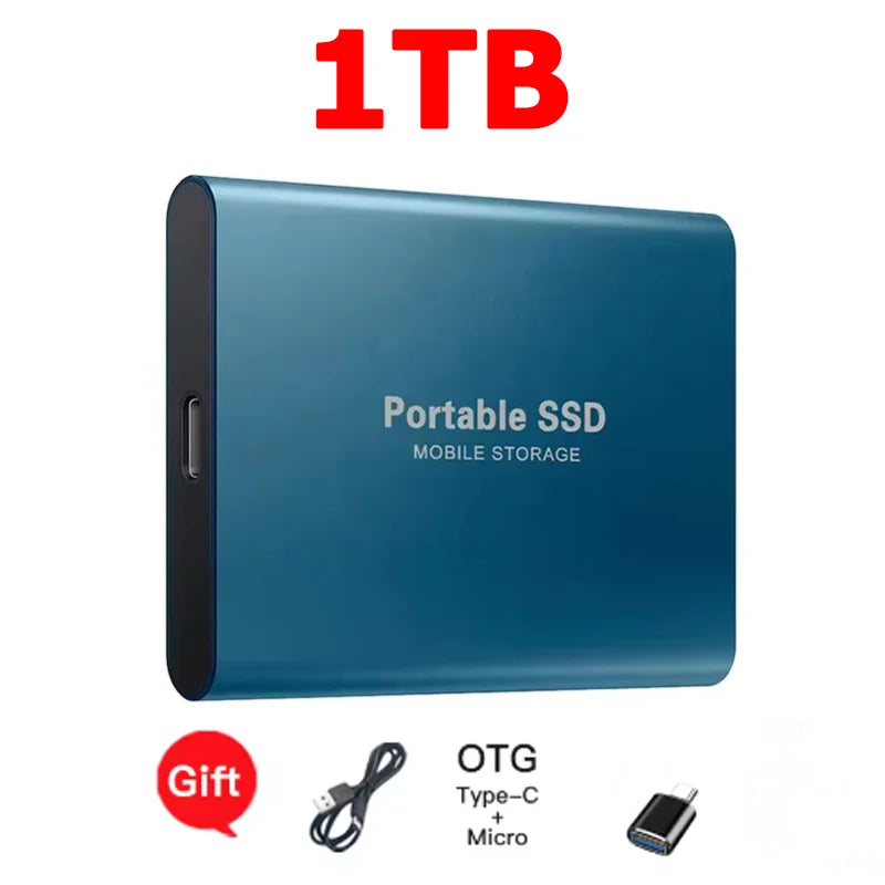 Reliable Slim Storage Device Portable External SSD 1TB 4TB 16TB 128TB High Speed for Notebook Laptop Computer