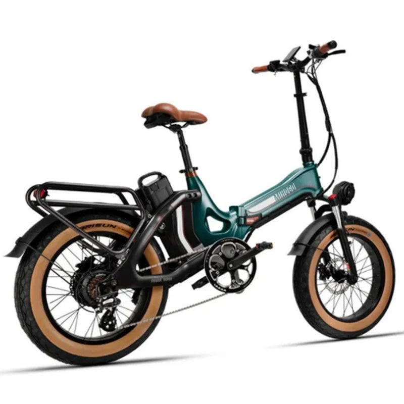 US Stock Fashion Commuter Electric Bike Foldable With APP Adult Woman Youth Cool 750w Powerful Electric Bicycle Double Battery