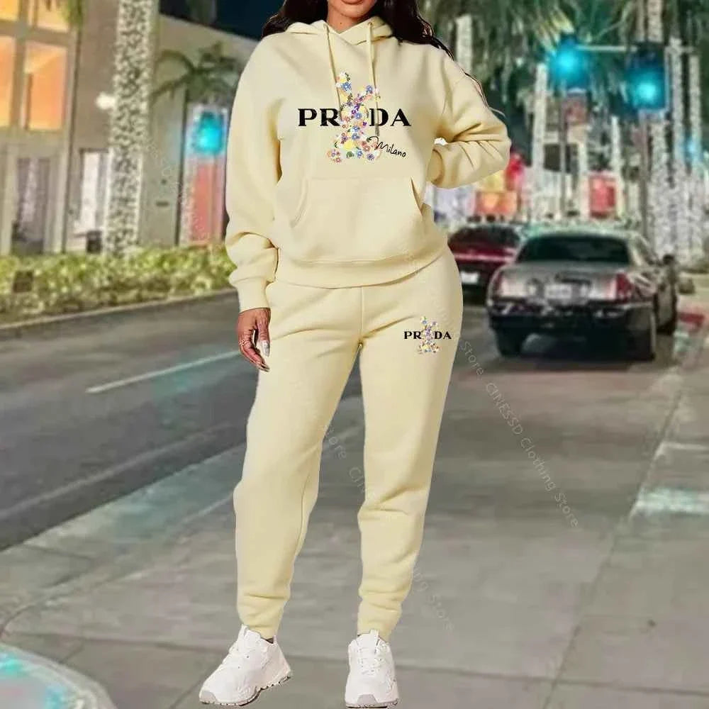Women's Luxury Oversized Tracksuit 2-Piece Set
