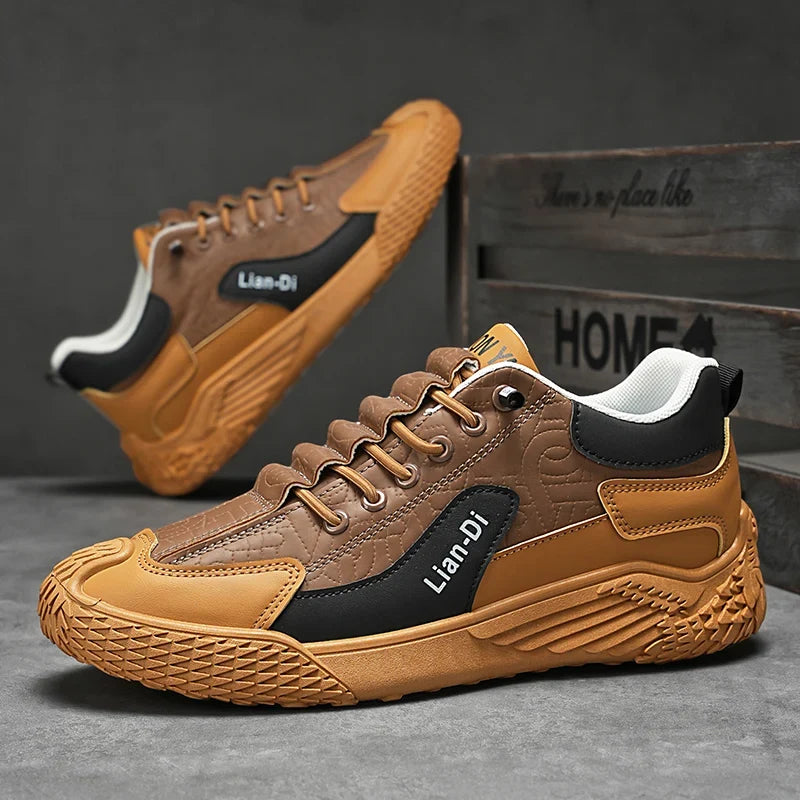 Spring and Autumn Fashion Elastic Band Sneakers for Men, Versatile Trendy Casual Shoes, Student Running Shoes, Soft-Soled Lightweight Men's Shoes
