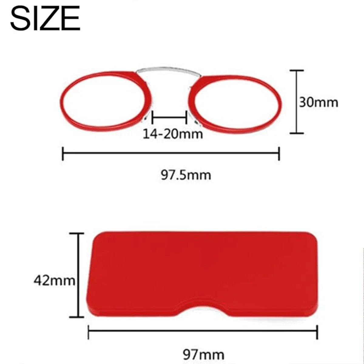 3PCS Set Men Women Round Nose Clip Reading Glasses Legless Ultra Thin Portable Clear Lens Durable Luxury Brand Designers Eyewear