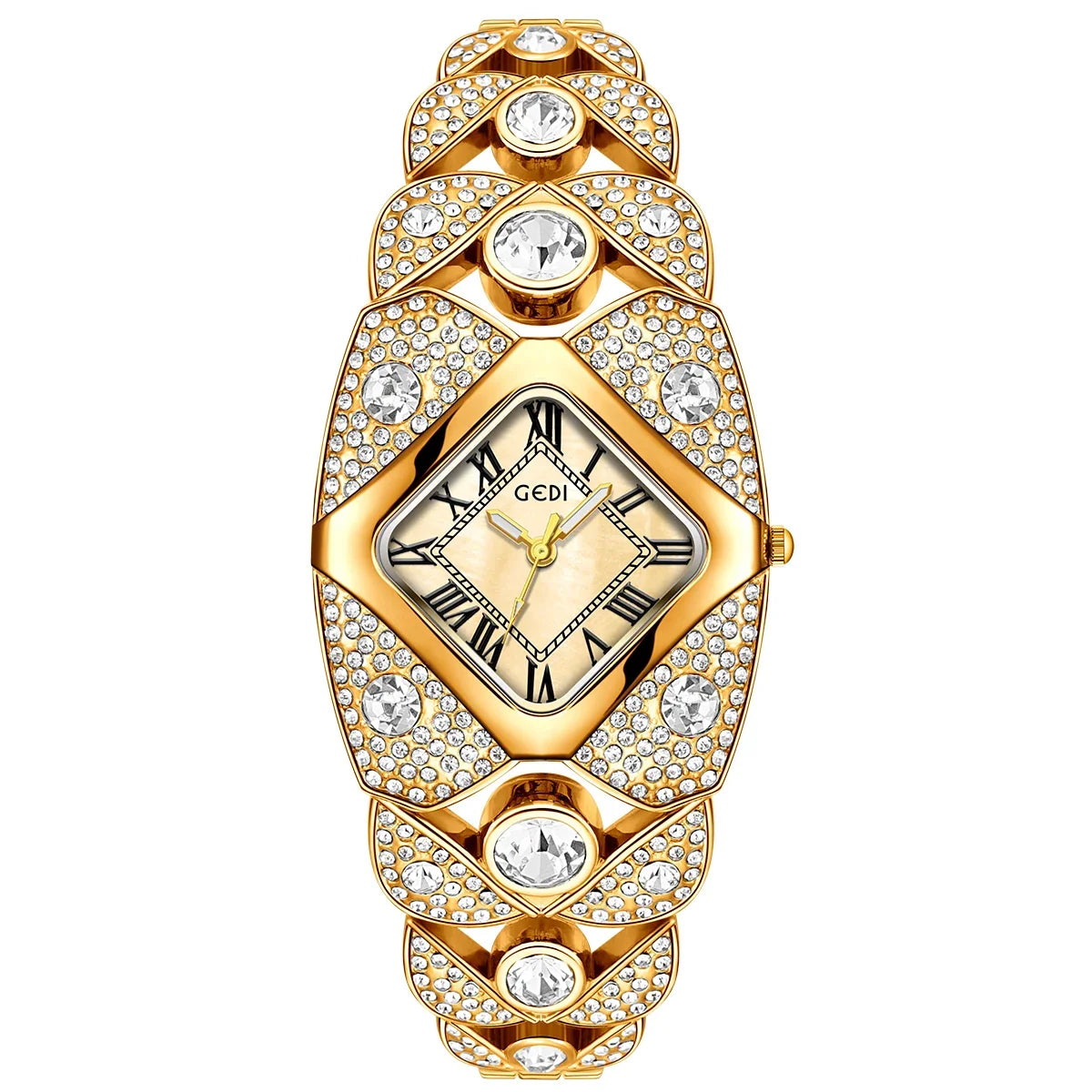 2026 New Women Watch Light Luxury Brand Diamond Inlaid Bracelet Watches Waterproof Ladies Fashion Quartz Clock Wristwatch Gift