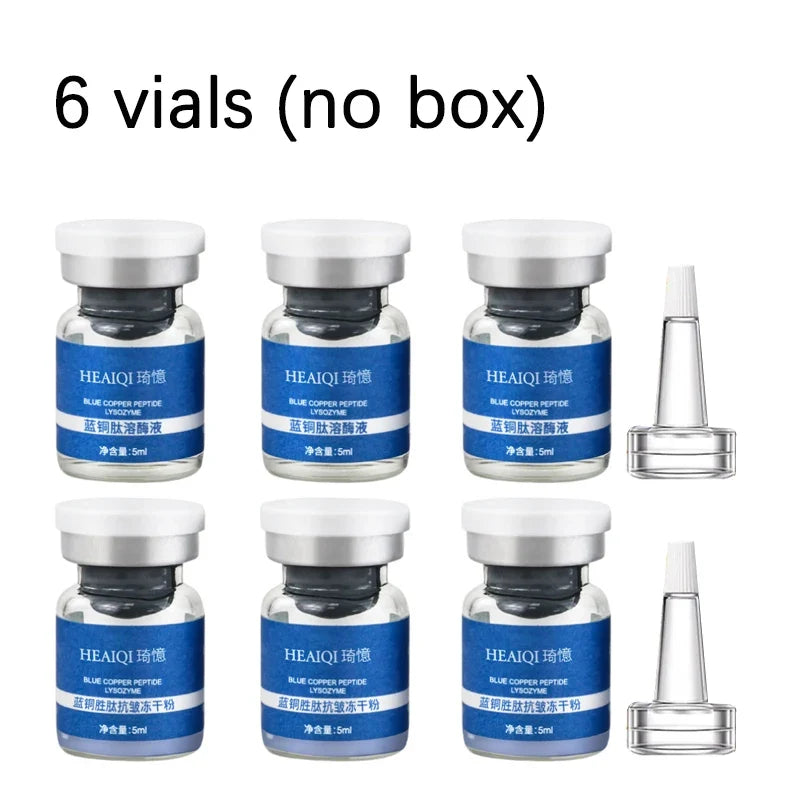 Facial Blue Copper Peptide Antioxidant Freeze-Dried Powder Essence Kit Repair Skin Moisturizing Rejuvenating Skin Care