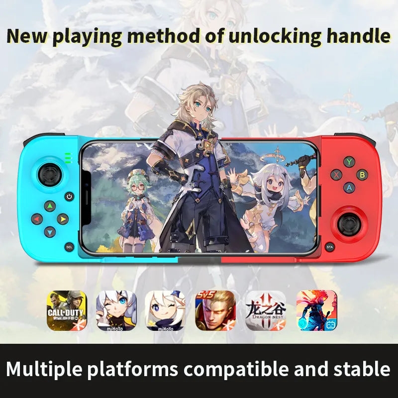 Wireless BT 5.0 Stretchable Game Controller For Mobile Phone Android IOS Gamepad Joystick Retractable Gamepads Switch PC Steam