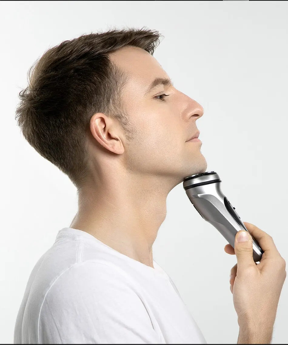 Blackstone USB Rechargeable Rotary Shaver for Men 3D Floating Blade Washable Beard Shaving Machine Electrical Facial Hair Trimme