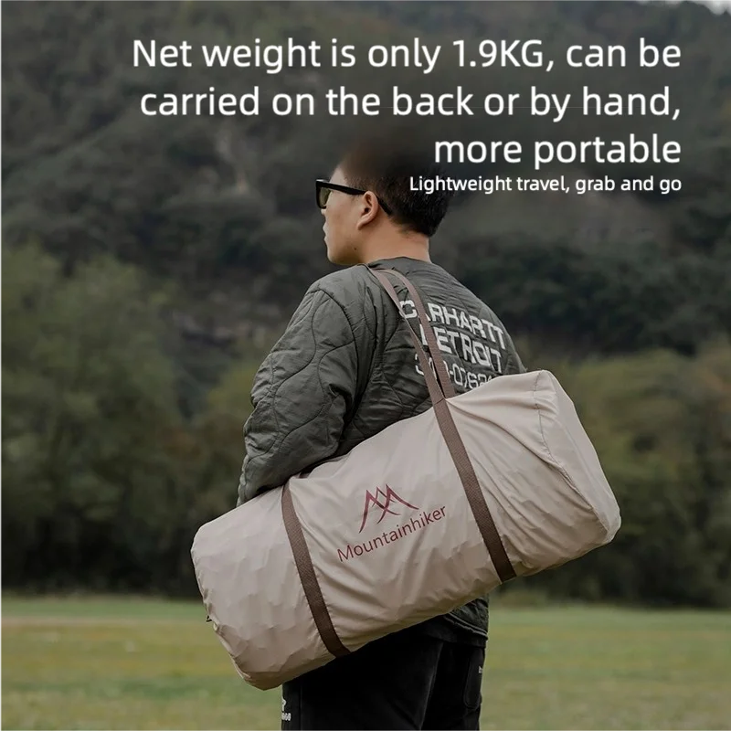 Mountainhiker Outdoor Camping with Air Pump Air Cushion Mattress Automatic Inflatable Bed Portable Outdoor Inflatable Mat Cheese