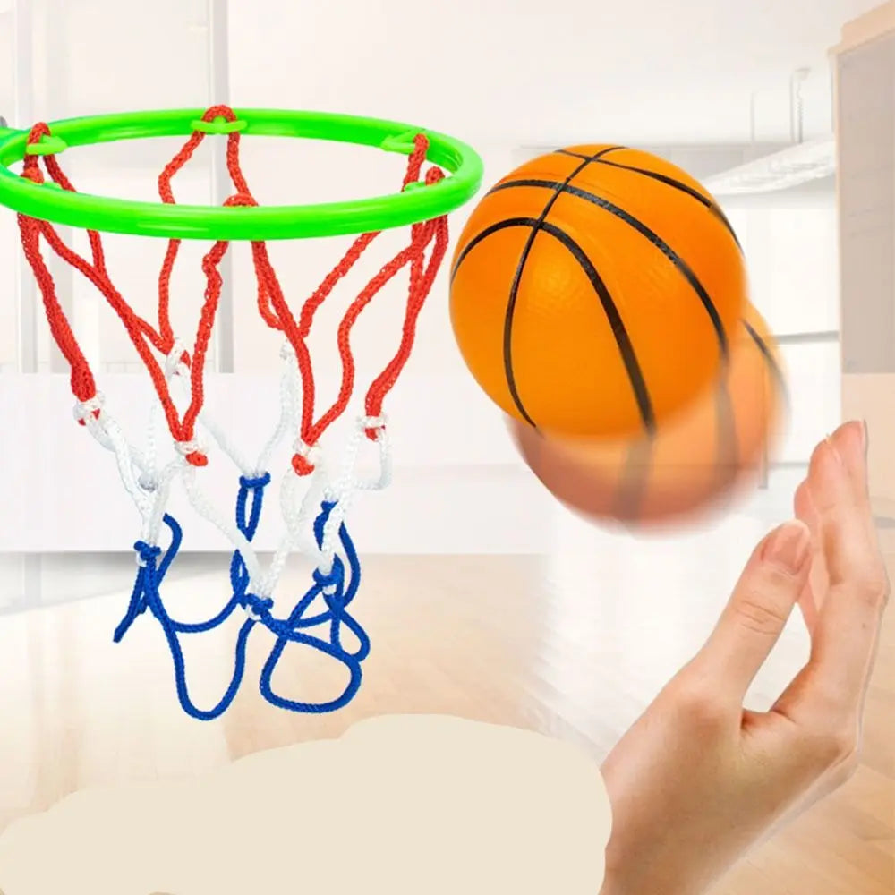 Funny Plastic Funny Basketball Hoop Kit Sensory Training Basketball Portable No-punch Indoor