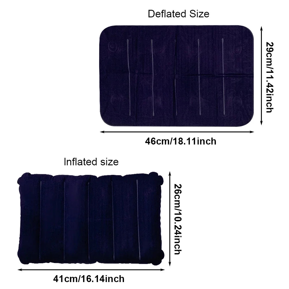 Inflatable Camping Pillow  Travel Sleeping Pillow for Outdoor Camping Hiking, Portable Lightweight Air Pillow for Tent & Picnic