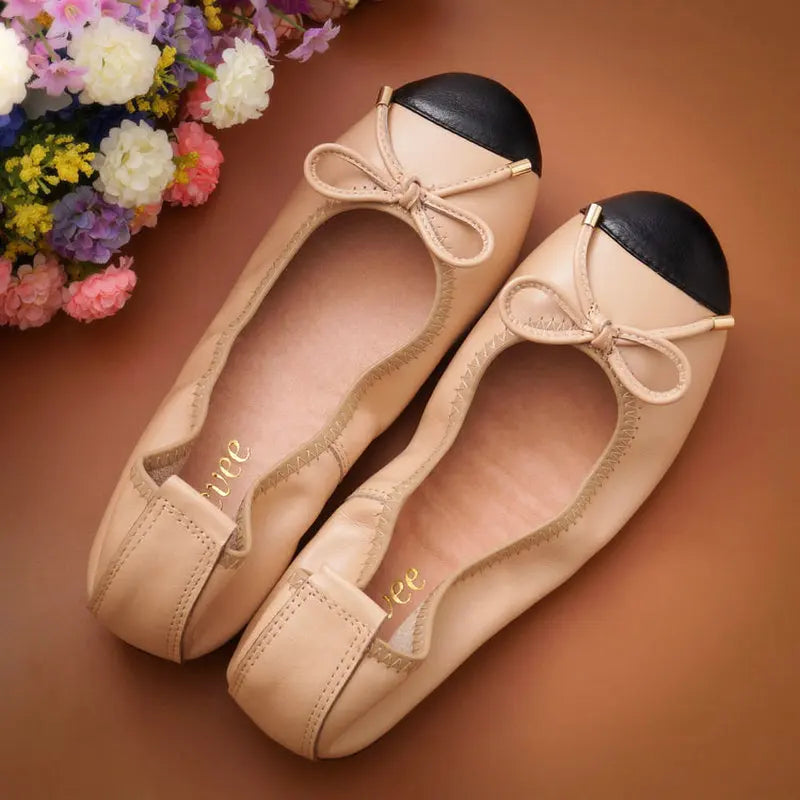 Four Seasons Loafers Genuine Leather Ballerina Flats Gommini Leisure Soft Bottom Stitching Color Women Shoes Size 35-43