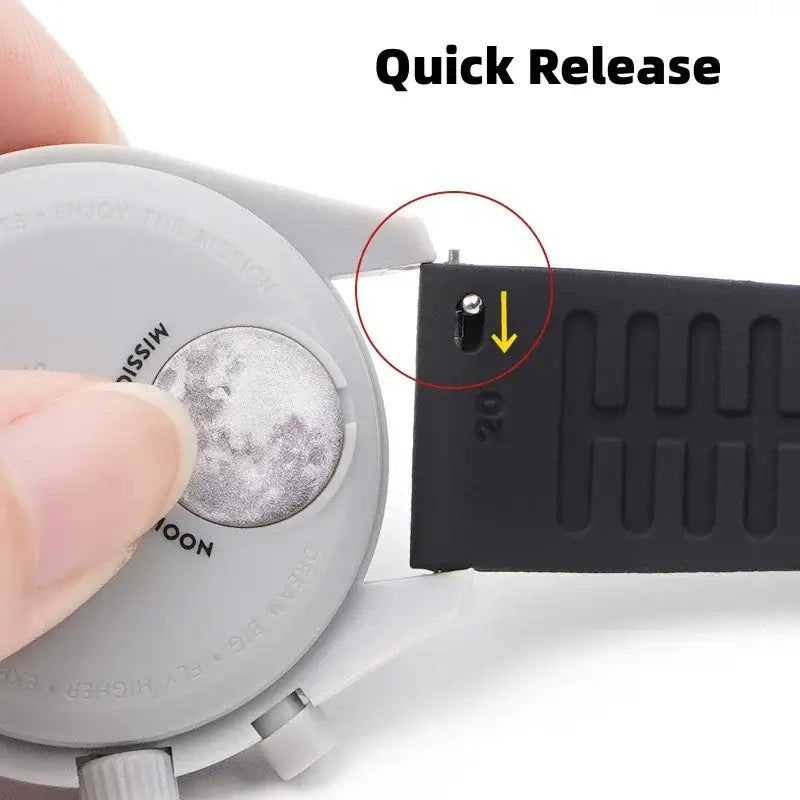 Huawei Watch & Watch GT Smooth Silicone Band, Textured Underside