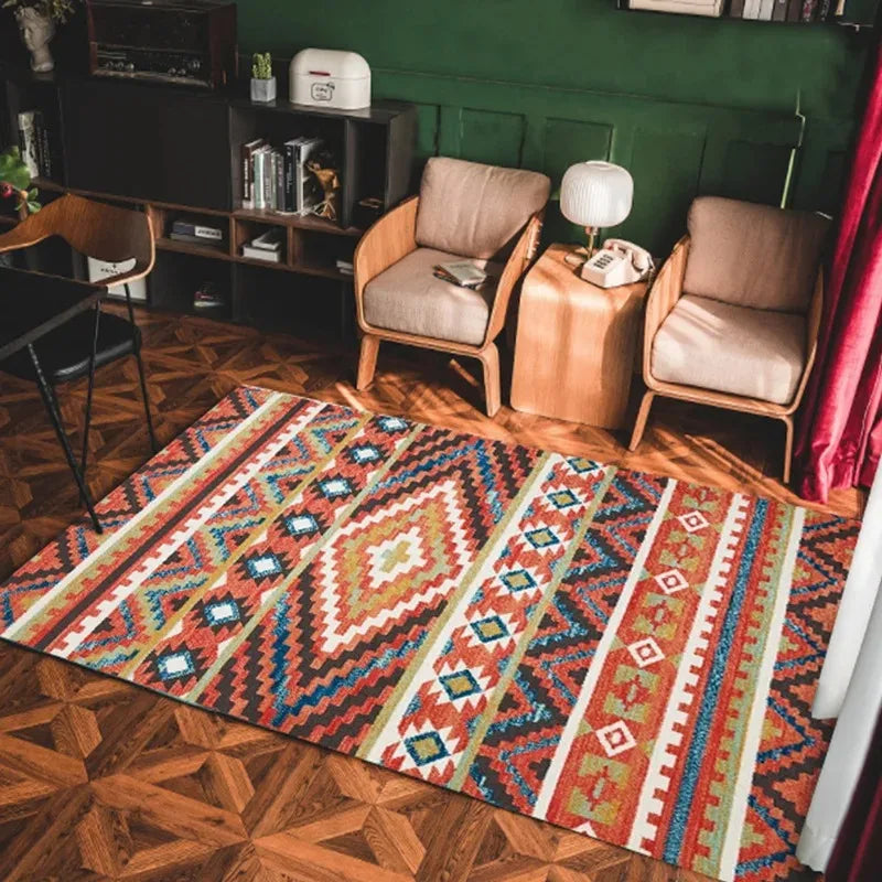 Bohemian Style Non-Slip Rug Pastoral Persian Style Non-Slip Doormat