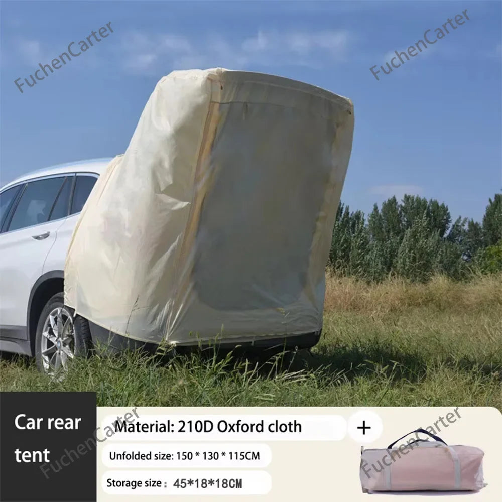 Portable SUV Tailgate Trunk Tent 3-Side Extended Shade Shelter Multifunctional Car Rear Door Tent Outdoor Car Camping Accessorie