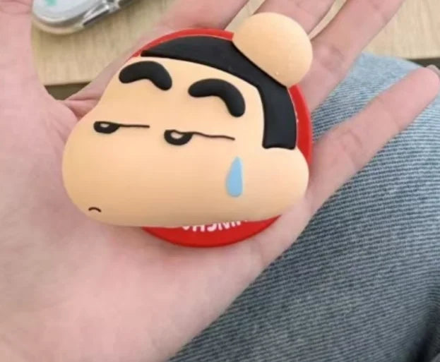 Cute Anime Funny snot Boochan Crayon Shin-chan Magnetic Holder Magsafe Wireless Charge Case For iPhone