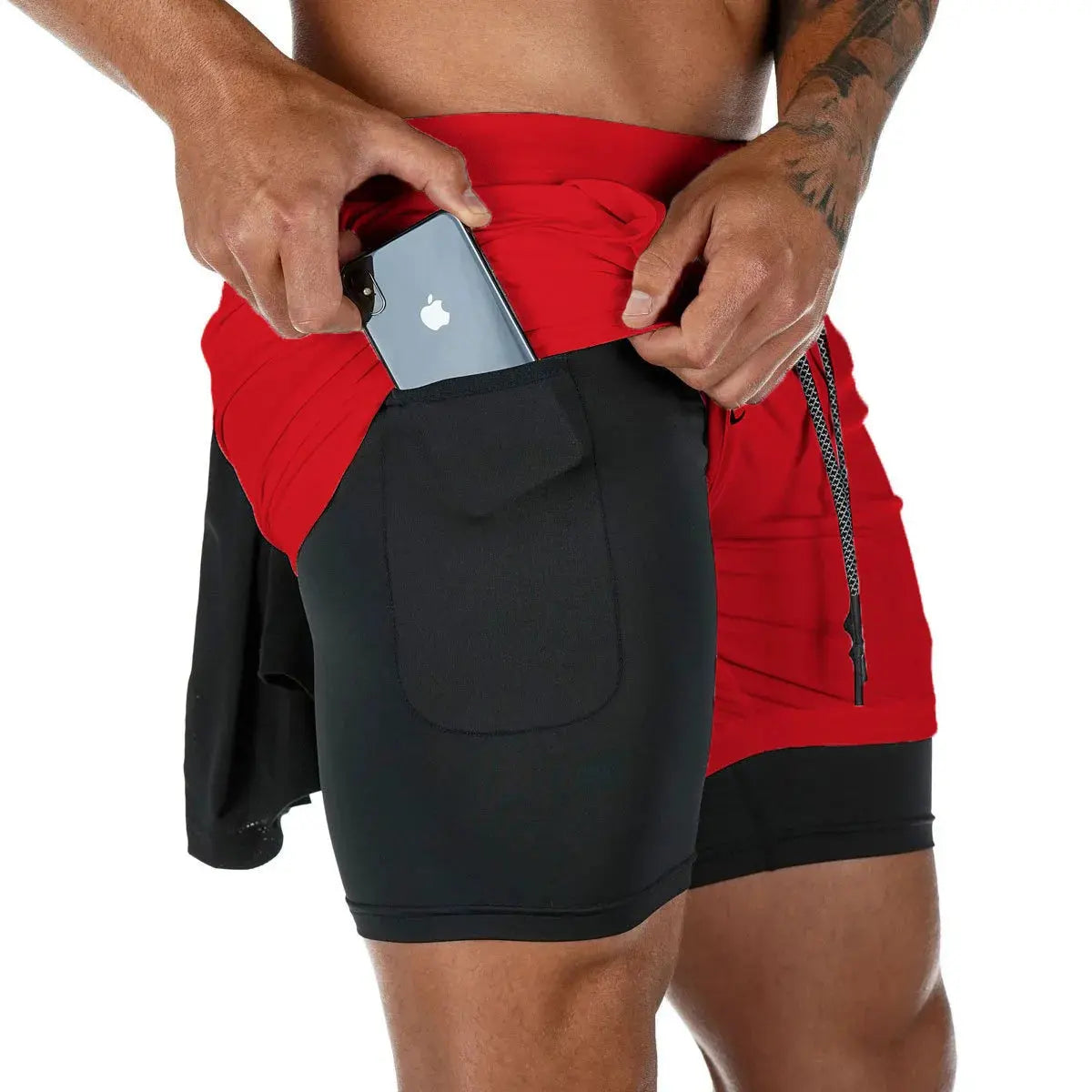 Men's Camo Running Shorts with Built in Liner