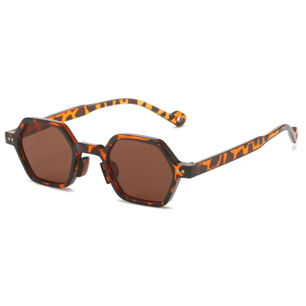 New Hippie Small Round Square Sunglasses Men Women Retro Steam Punk Glasses Vintage Gradient Driving Glasses UV400