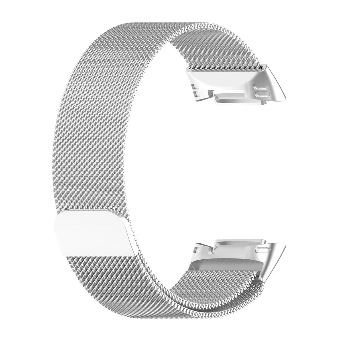 Fitbit Charge 5 & 6 Magnetic Milanese Mesh Band, Stainless Steel