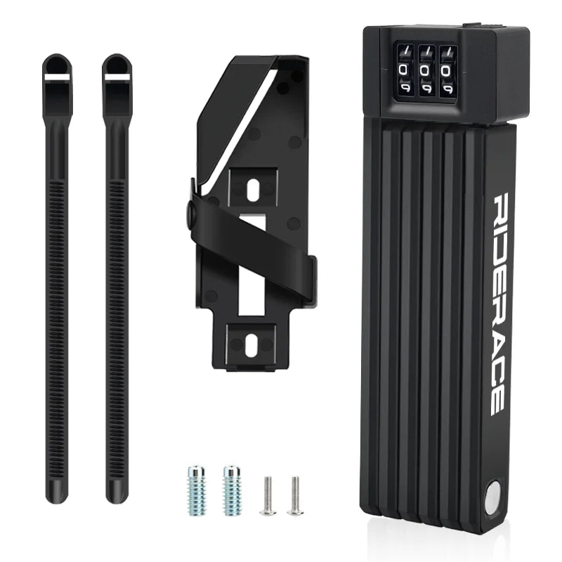 Bike Foldable Lock MTB Road High Security Anti-Theft Cycling Lock Portable For Scooter Electric E-Bike Bicycle Accessories