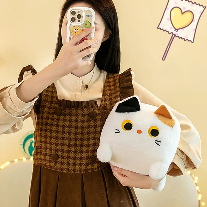 Peluche Kawaii Neko Cuadrado